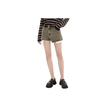 Self Who SS24 Denim Shorts Women's Laurel Leaves
