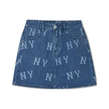 MLB Denim Short Skirts Women's Indigo