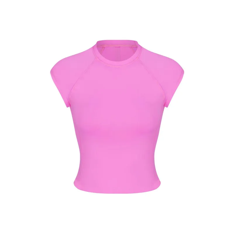 SKIMS SIGNATURE SWIM RAGLAN T-SHIRT Bikini Women's NEON ORCHID/Neon Orchid-0