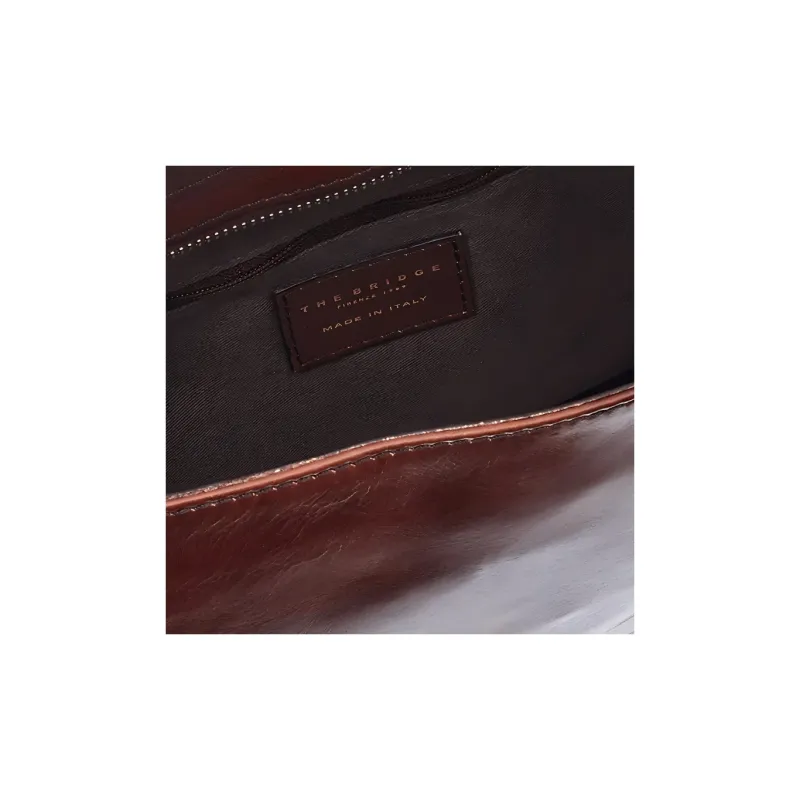 THE BRIDGE Leather Handbag Women's Brown-1