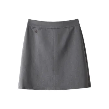 0571 Family Casual Short Skirts Women's Gray
