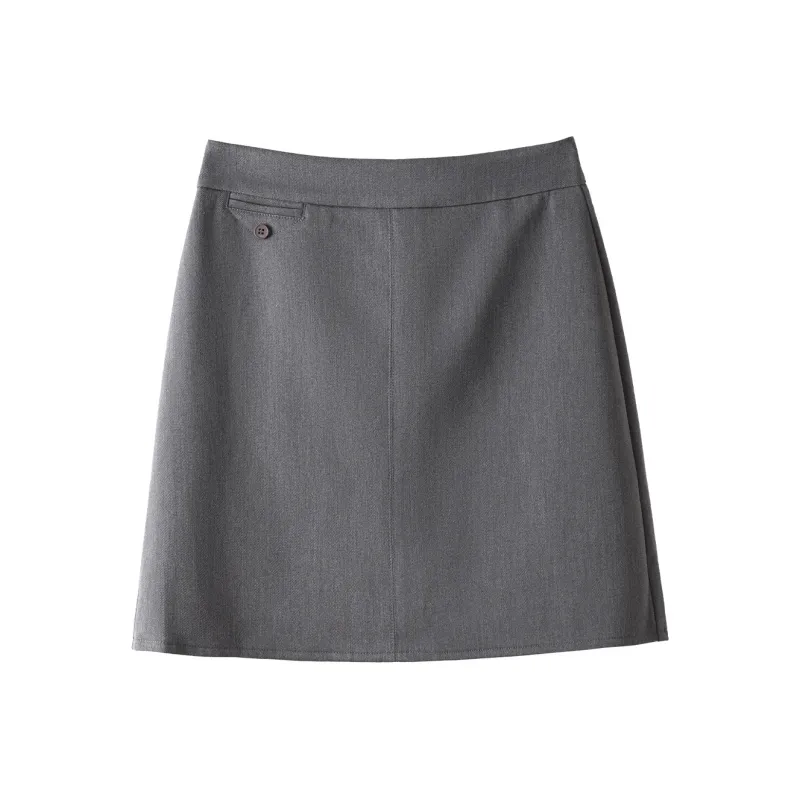 0571 Family Casual Short Skirts Women's Gray-0