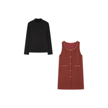 Mo Han Yi Mei Skirt Set Women's Red