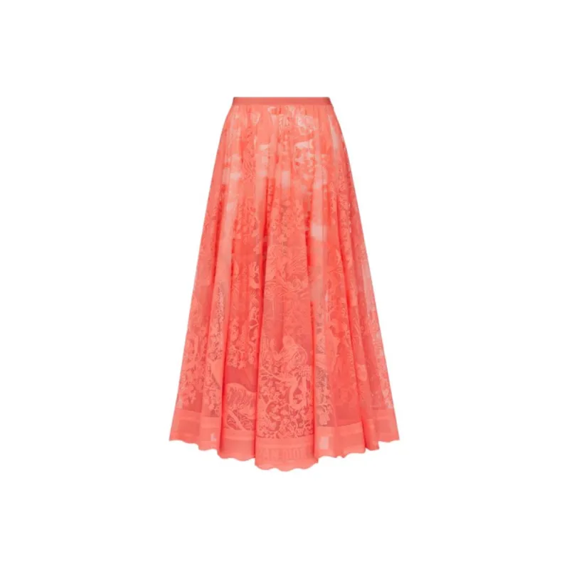 DIOR DIORiviera Flared Midi Skirt-0