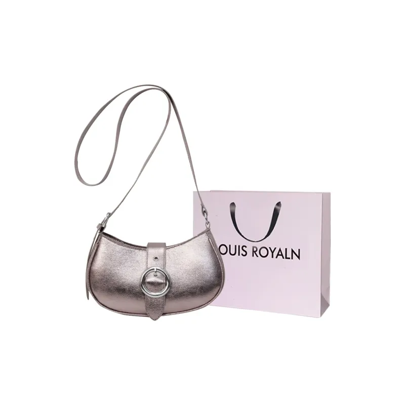 LOUIS ROYALN PU Crossbody Bag, Shoulder Bag Women's Rose Gold/Silver/Black-0