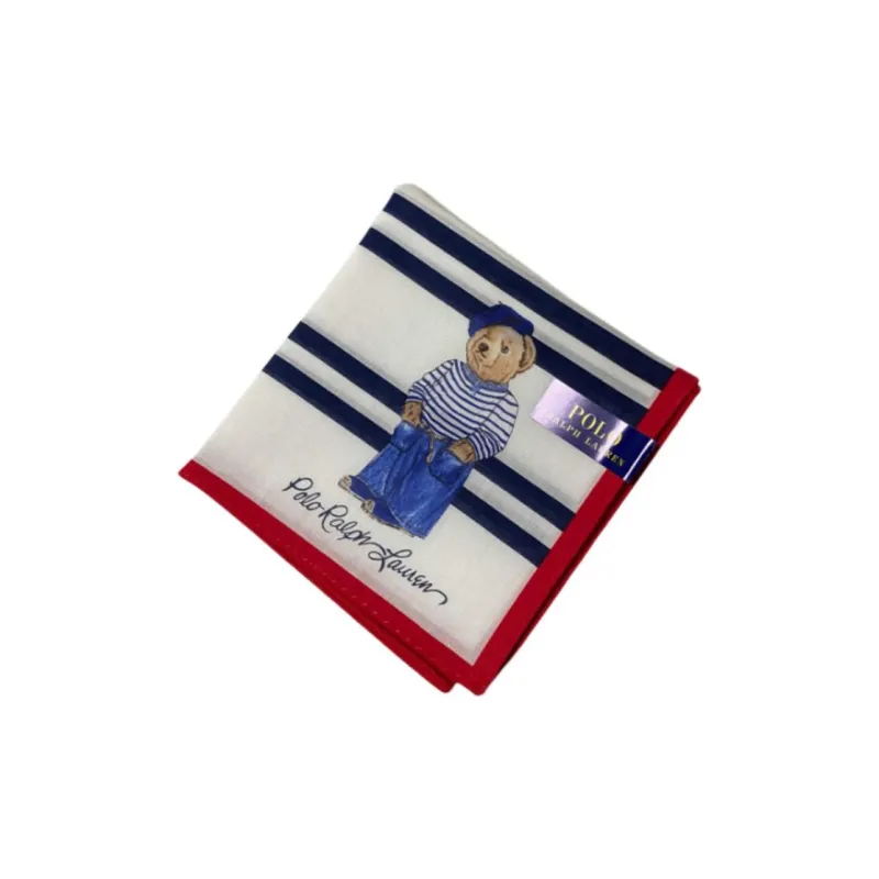 Polo Ralph Lauren Cotton Silk Scarves Unisex Blue-0