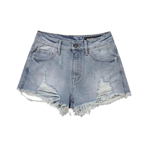 ABLE JEANS 빈티지 스카이 블루 여성 데님 반바지