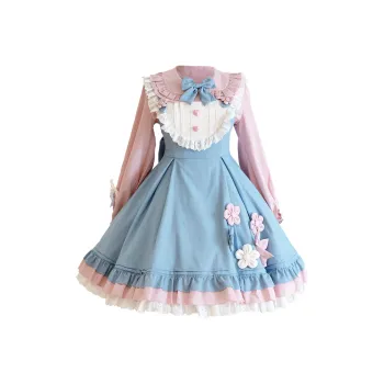 BAOLEGEMAO Lolita Fashion Women's Blue