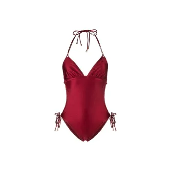 Zimmermann Vitali Cut-out Halterneck Swimsuit