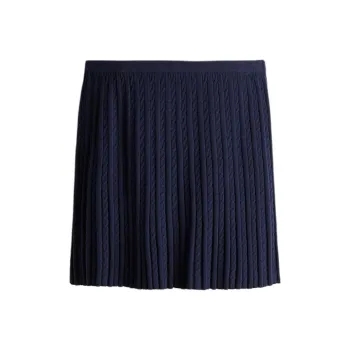 H&M Casual Short Skirts Women's Marine Blue