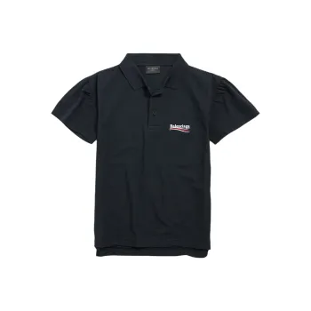 Balenciaga SS25 Polo Shirt Regular Fit Men's Black