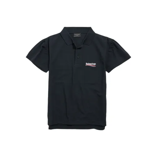 Balenciaga SS25 Polo Shirt Regular Fit Men's Black