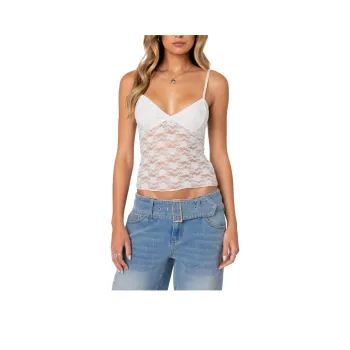 Edikted Tank Tops Women's White