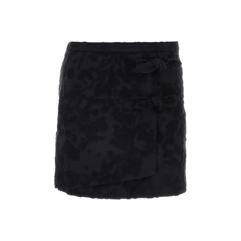 GANNI Floral Pattern Mini Skirt-0