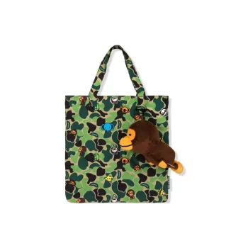 BABY MILO STORE BY A BATHING APE Fabric Handbag Unisex Green GRB