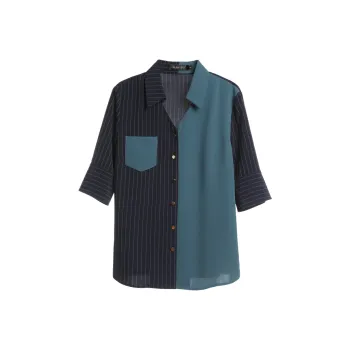 Mambe Shirts Women's Navy Blue