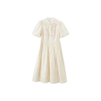 XIANGYING Cheongsam Women's Beige