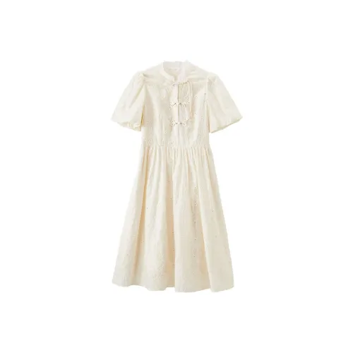 XIANGYING Cheongsam Women's Beige