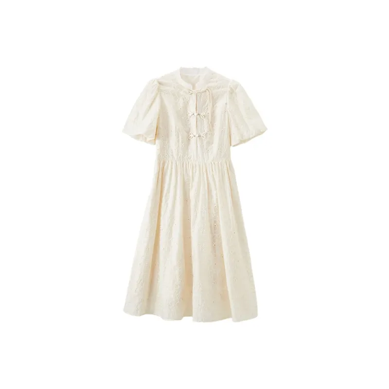 XIANGYING Cheongsam Women's Beige-0