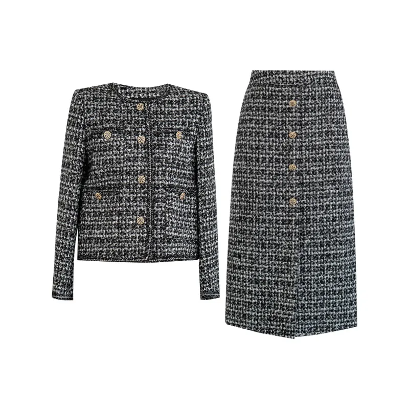 ROEYSHOUSE Skirt Set Women's Black-0
