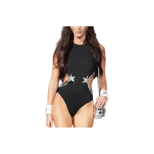 CHANEL 24 Spring Summer New Arrivals 24C One piece Swimsuit Women's Black