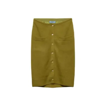 PRADA Casual Short Skirts Women's Pistachio Green