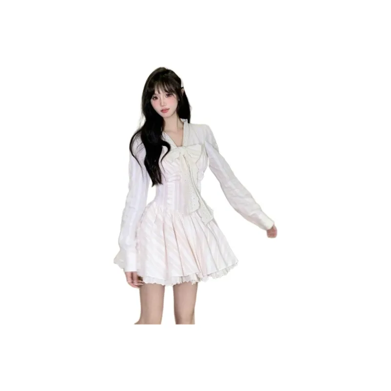 XIANSINIAO Long Sleeved Dress Women's-0