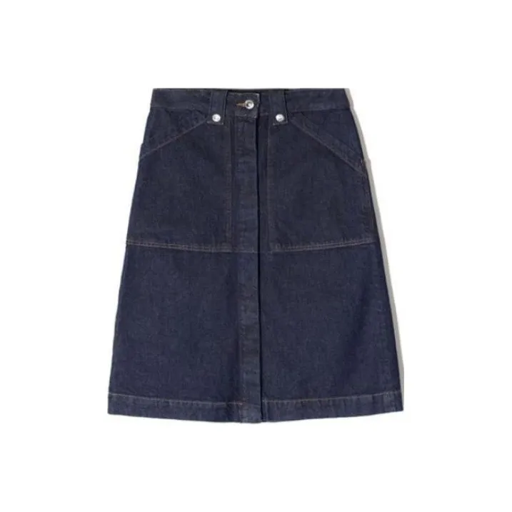 A.P.C Denim Short Skirts Women's Blue-0