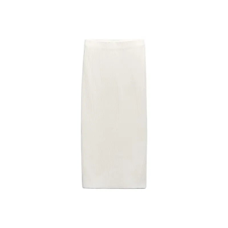 ZARA Casual Long Skirt Women's Frosted White-0