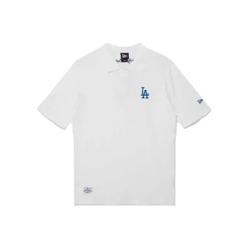 New Era Polo Shirts Unisex Ivory White