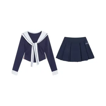 COVT Skirt Set Women's Navy Blue