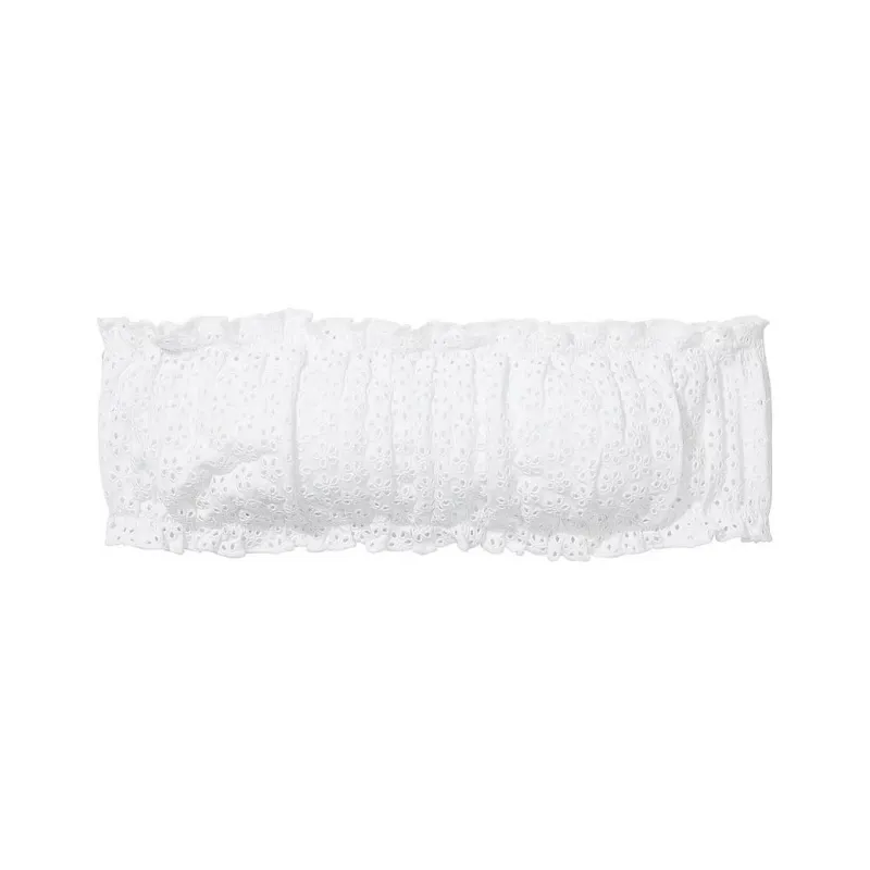 Victoria's Secret PINK BY FRANKIES BIKINIS ROSALIND EYELET BANDEAU BIKINI TOP/WE Bikini Women's White-0