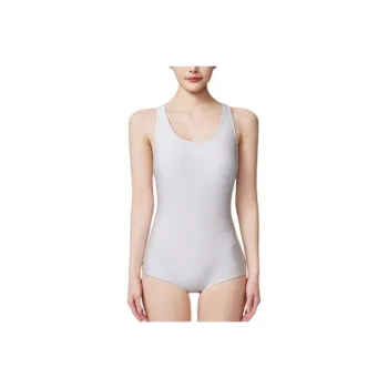 Anta One piece Swimsuit Women's Silver White