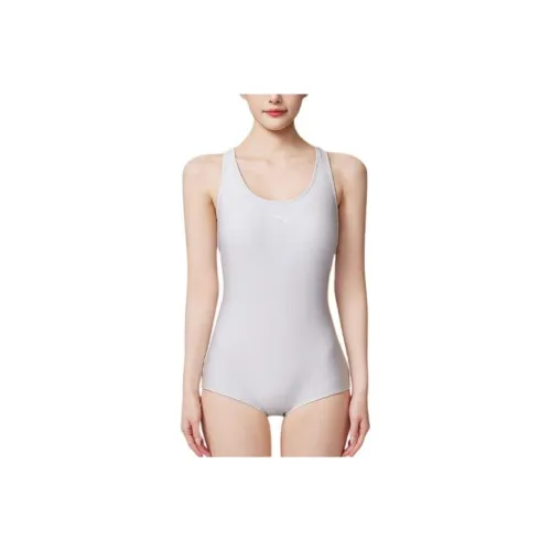 Anta One piece Swimsuit Women's Silver White