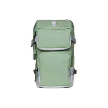 Rains Polyester Backpack Unisex Olive Green