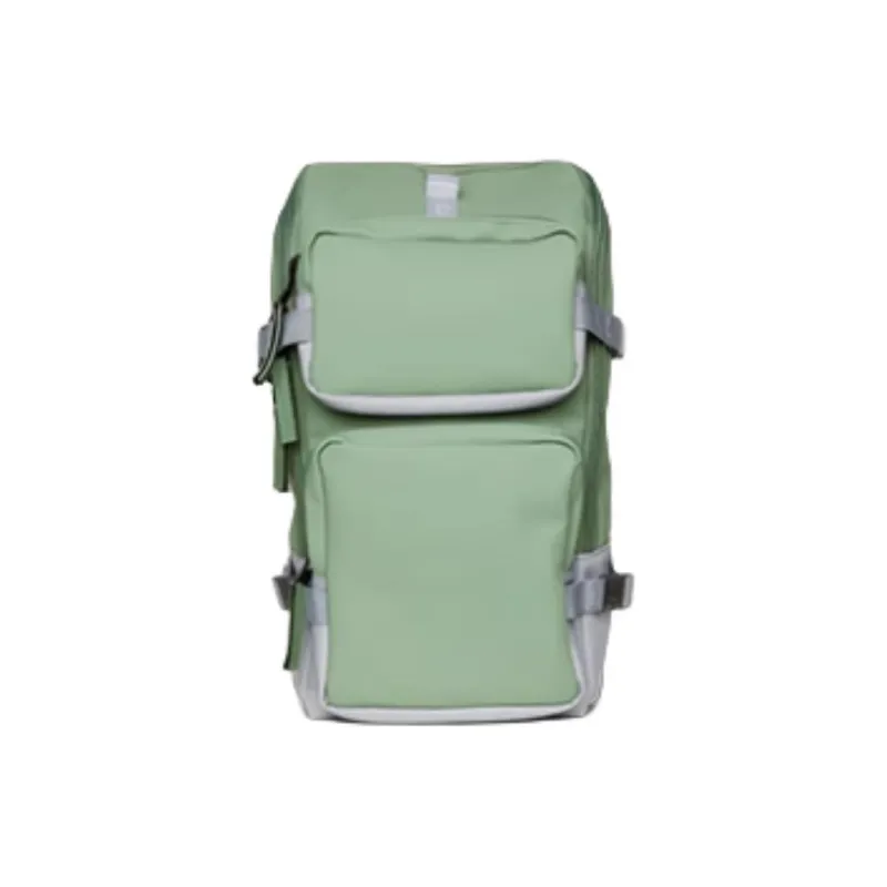 Rains Polyester Backpack Unisex Olive Green-0