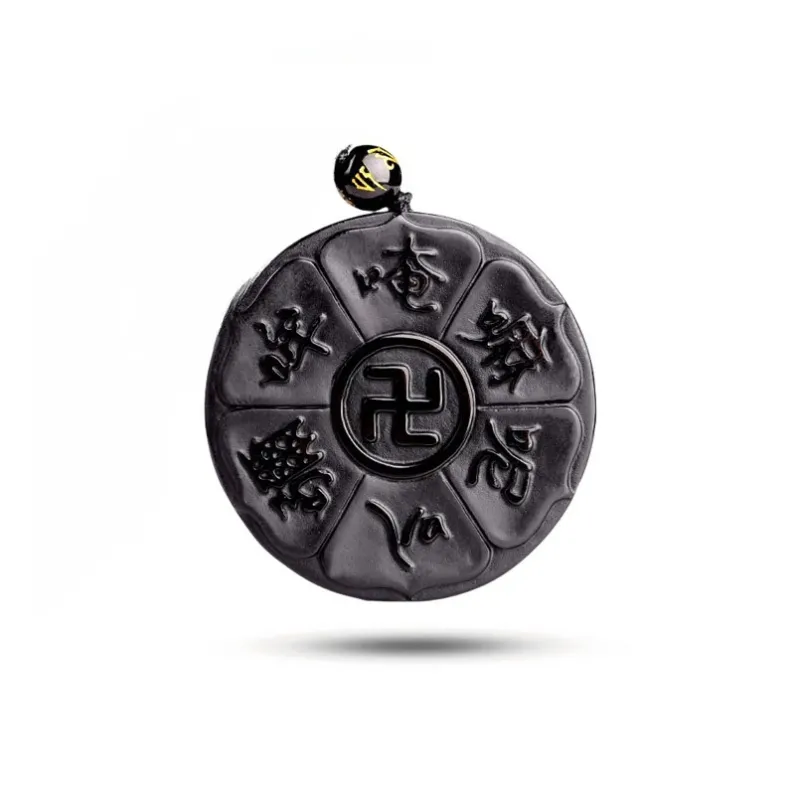 Dora Skewers Obsidian Pendants Unisex-0