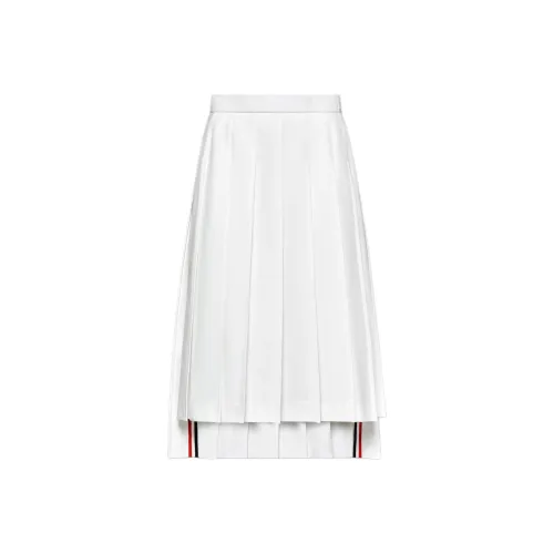 THOM BROWNE A line Pleated Midi Skirt