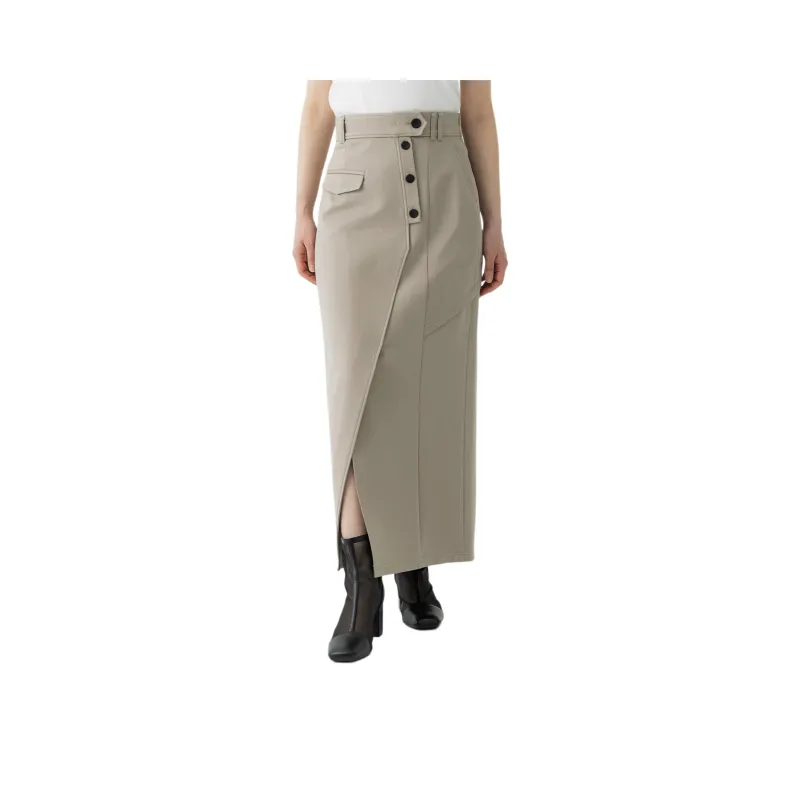 UNITED TOKYO SS24 Casual Long Skirts Women's Light Brown-0