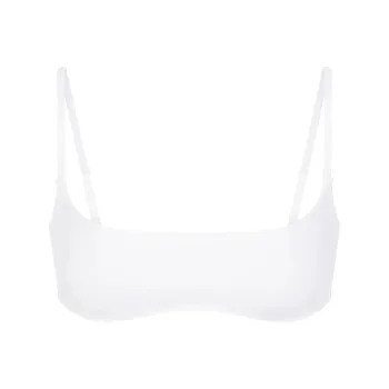 SKIMS SIGNATURE SWIM MICRO SCOOP BIKINI TOP Bikini Women's SNOW/Snow