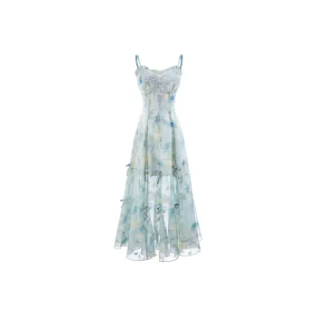Blovelan Slip Dresses Women's Mist Clear Tea