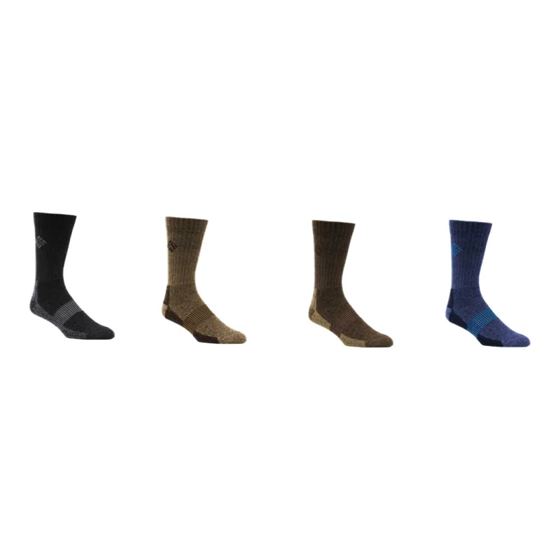Columbia Knee High Socks Men's 4 Pack Brown-1
