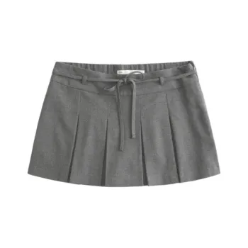 Hollister Casual Short Skirts Women's Gray