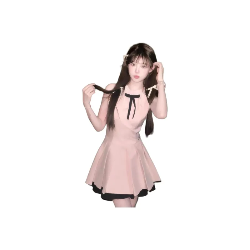 XIANSINIAO Sleeveless Dress Women's-0