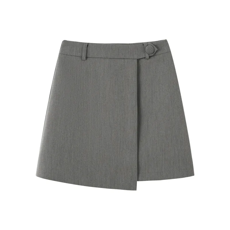 0571 Family Casual Short Skirts Women's Gray-0