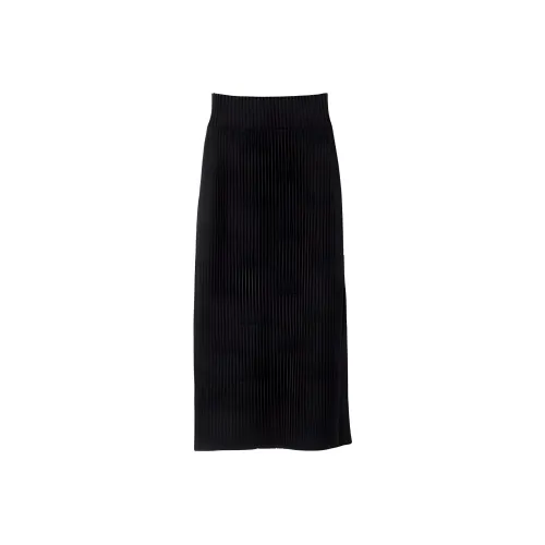 LONGCHAMP Casual Long Skirts Women's Black