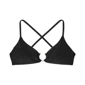 Victoria's Secret Shimmer Bralette Bikini Top / Black Bikini Women's Black