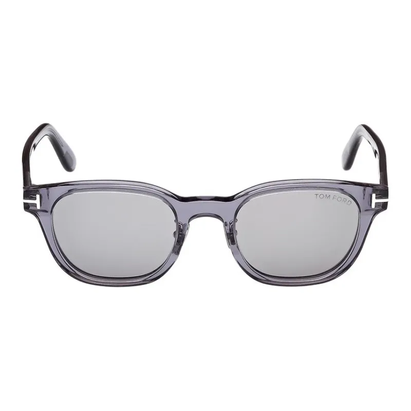 TF Plate Frame Square Sunglasses Unisex Gray-1