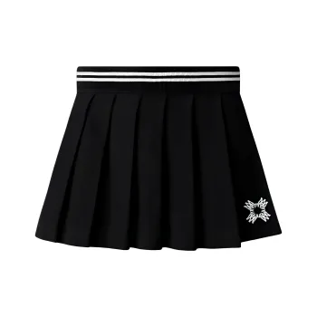 AMIRI Logo Embroidered Pleated Mini Skirt