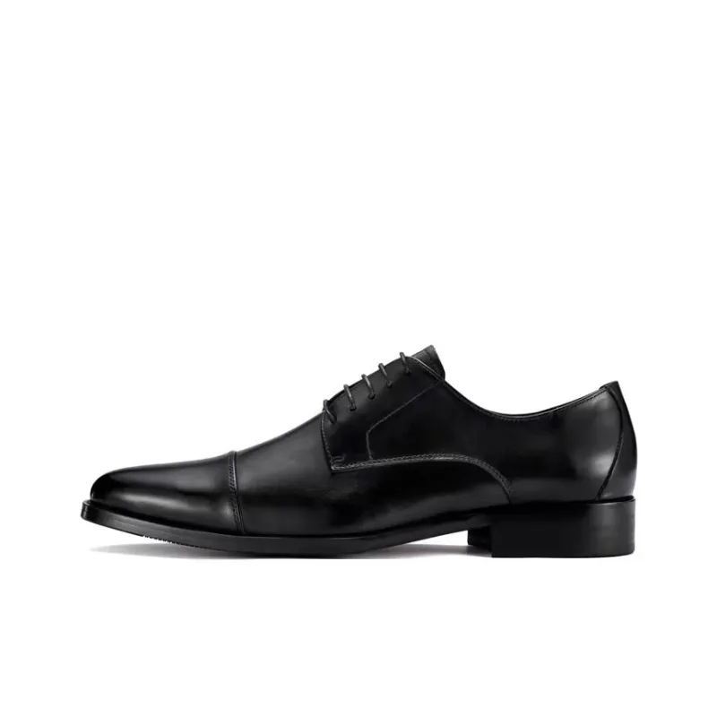 Bansley Dress Shoes Unisex Low Top Black-0